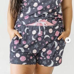 Womans Little Sleepies To The Moon And Back Small Sleep Shorts